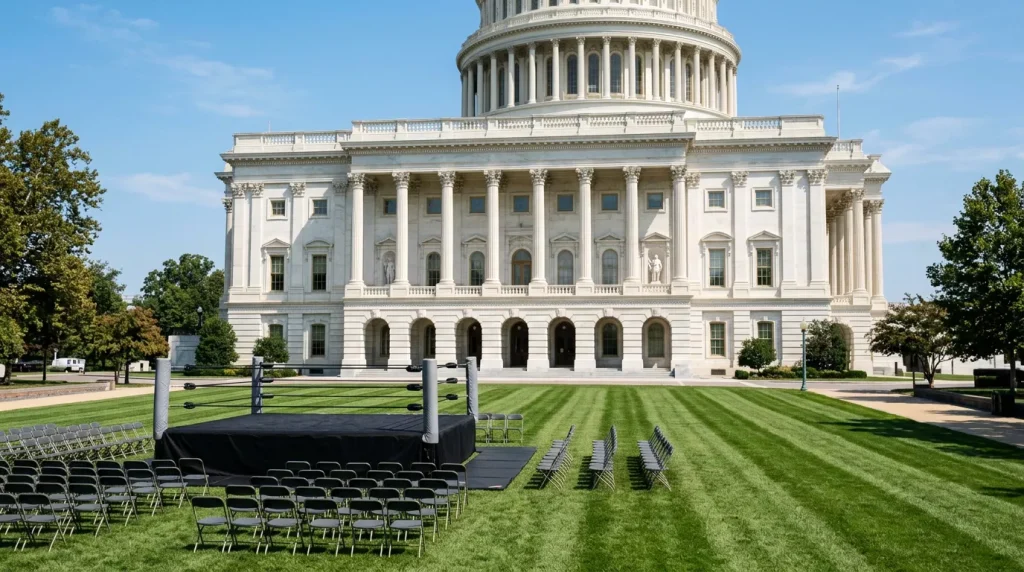 Cartelera UFC White House celebrada en el jardín sur de la Casa Blanca con cuotas activas